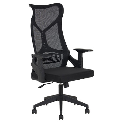 A9920 ΜΑΥΡO MESH ΠΟΛΥΘΡΟΝΑ ΓΡΑΦΕΙΟΥ 64X65X48-115/56-125εκ.